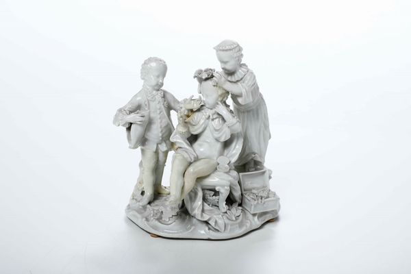 Gruppo di fanciulli che giocano al Fidanzamento Meissen, 1760 circa  - Asta Ceramiche e Arredo per la Tavola | Cambi Time - Associazione Nazionale - Case d'Asta italiane