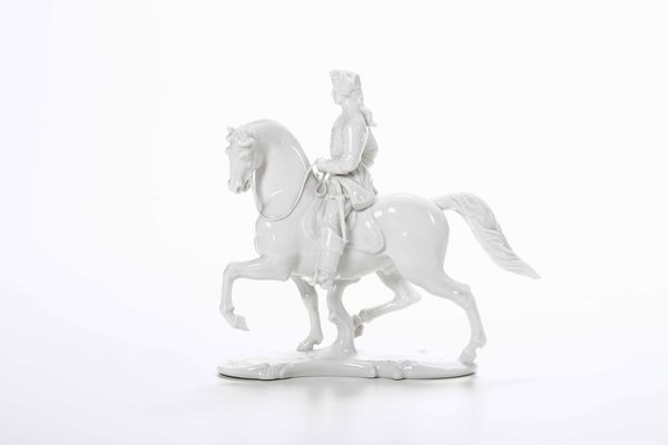 Figurina equestre Manifattura Nymphenburg, XX secolo  - Asta Ceramiche e Arredo per la Tavola | Cambi Time - Associazione Nazionale - Case d'Asta italiane