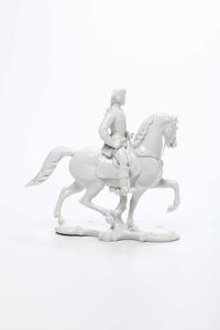 Figurina equestre Manifattura Nymphenburg, XX secolo  - Asta Ceramiche e Arredo per la Tavola | Cambi Time - Associazione Nazionale - Case d'Asta italiane