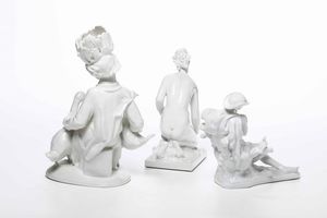 Tre figure Germania, Berlino, XX secolo  - Asta Ceramiche e Arredo per la Tavola | Cambi Time - Associazione Nazionale - Case d'Asta italiane