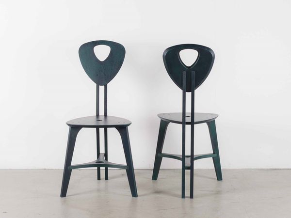Cesare Griffa : Set of 2 chairs - Dr Oparin and Mr Haldane  - Asta CTMP Design - Associazione Nazionale - Case d'Asta italiane