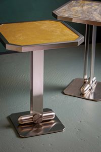 Cristina Celestino for Attico Design : Cufflinks Coffee Table - Giallo Noce  - Asta CTMP Design - Associazione Nazionale - Case d'Asta italiane