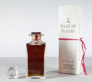Macallan, Single Malt Scotch Whisky 25 years old Decanter serie M  - Asta Heritage. Vini e Distillati da Collezione - Associazione Nazionale - Case d'Asta italiane