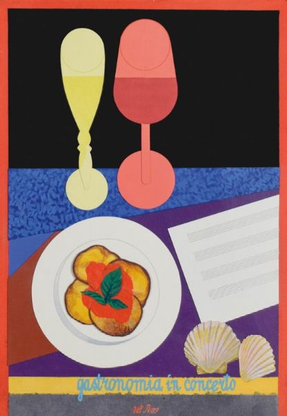 LUCIO DEL PEZZO : Gastronomia in concerto  - Asta 74° Asta di Arte Moderna e Contemporanea - Associazione Nazionale - Case d'Asta italiane