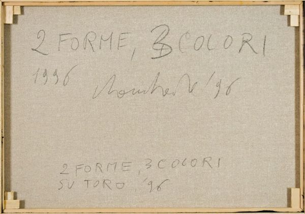 SERGIO LOMBARDO : 2 forme, 3 colori su toro  - Asta 74 Asta di Arte Moderna e Contemporanea - Associazione Nazionale - Case d'Asta italiane