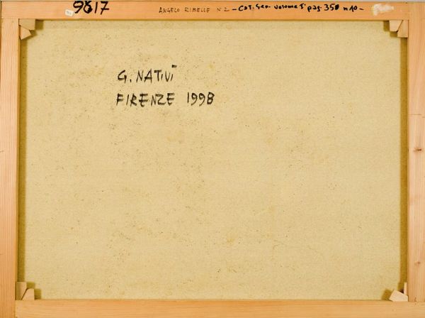 Gualtiero Nativi : L'Angelo ribelle n. 2  - Asta 74 Asta di Arte Moderna e Contemporanea - Associazione Nazionale - Case d'Asta italiane