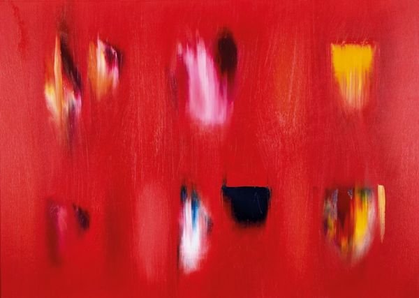 ENNIO FINZI : Architettura del colore in rosso  - Asta 74 Asta di Arte Moderna e Contemporanea - Associazione Nazionale - Case d'Asta italiane