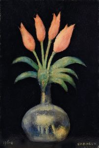 GUIDO CADORIN : Tulipani  - Asta 74° Asta di Arte Moderna e Contemporanea - Associazione Nazionale - Case d'Asta italiane