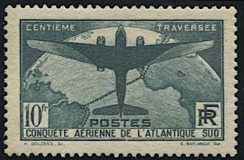 1936, FRANCIA, TRAVERSATA ATLANTICO DEL SUD.  - Asta Filatelia - Associazione Nazionale - Case d'Asta italiane