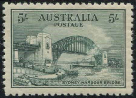 1932, AUSTRALIA, SYDNEY HARBOUR BRIDGE  - Asta Filatelia - Associazione Nazionale - Case d'Asta italiane