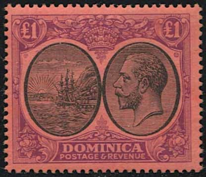 1923/1933, DOMINICA, KING GEORGE V  - Asta Filatelia - Associazione Nazionale - Case d'Asta italiane