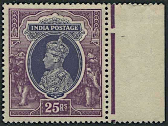 1937, INDIA, KING GEORGE VI  - Asta Filatelia - Associazione Nazionale - Case d'Asta italiane