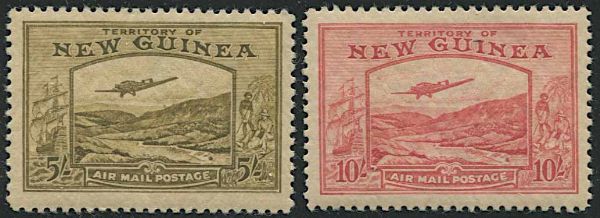 1939, NEW GUINEA, INSCRIBED AIRMAIL POSTAGE  - Asta Filatelia - Associazione Nazionale - Case d'Asta italiane