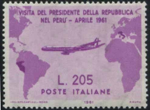 1961, REPUBBLICA ITALIANA, VISITA DEL PRES. GRONCHI IN SUD-AMERICA.  - Asta Filatelia - Associazione Nazionale - Case d'Asta italiane