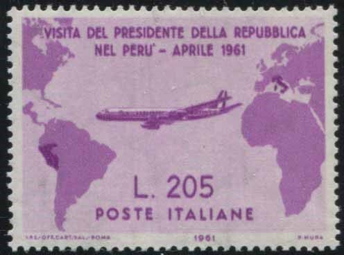 1961, REPUBBLICA ITALIANA, VIAGGIO DEL PRES. GRONCHI IN SUD-AMERICA.  - Asta Filatelia - Associazione Nazionale - Case d'Asta italiane