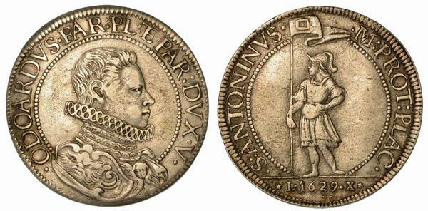 PIACENZA. Odoardo Farnese, 1622-1648. Scudo 1629.  - Asta Numismatica - Associazione Nazionale - Case d'Asta italiane