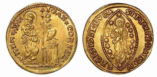 VENEZIA. Giovanni Corner II, 1709-1722. Zecchino.  - Asta Numismatica - Associazione Nazionale - Case d'Asta italiane