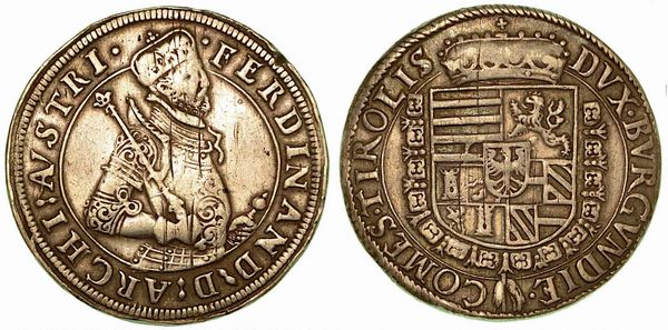 AUSTRIA. Ferdinand, 1564-1595. Thaler s.d., zecca di Hall.  - Asta Numismatica - Associazione Nazionale - Case d'Asta italiane