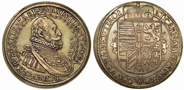 AUSTRIA. Maximilian, 1590-1618. Thaler 1613.  - Asta Numismatica - Associazione Nazionale - Case d'Asta italiane