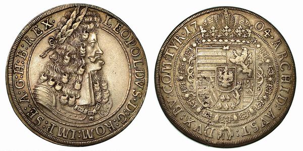 AUSTRIA. Leopold I, 16571705. Thaler 1704.  - Asta Numismatica - Associazione Nazionale - Case d'Asta italiane