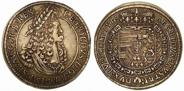 AUSTRIA. Leopold I, 1657-1705. 1/2 Thaler s.d.  - Asta Numismatica - Associazione Nazionale - Case d'Asta italiane