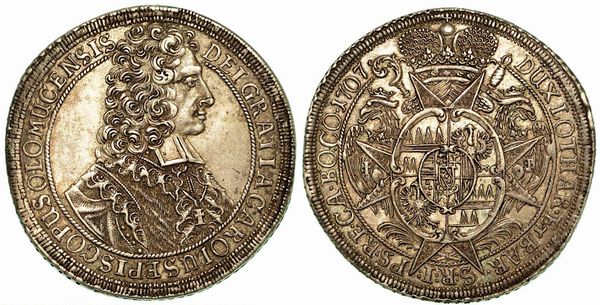 AUSTRIA - OLMUTZ. Karl III, 1695-1711. Thaler 1707.  - Asta Numismatica - Associazione Nazionale - Case d'Asta italiane