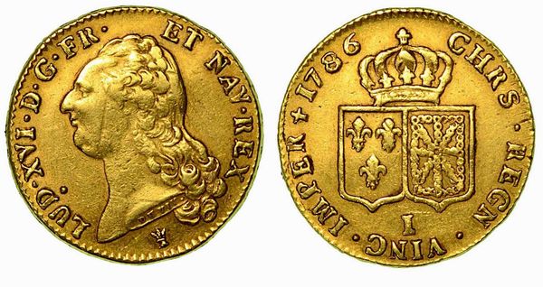 FRANCIA. Louis XVI, 1774-1793. Double Louis d'or 1786.  - Asta Numismatica - Associazione Nazionale - Case d'Asta italiane