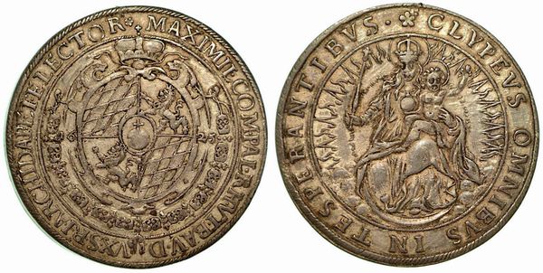 GERMANIA - BAVIERA. Maximilian I, 1598-1651. Thaler 1625.  - Asta Numismatica - Associazione Nazionale - Case d'Asta italiane