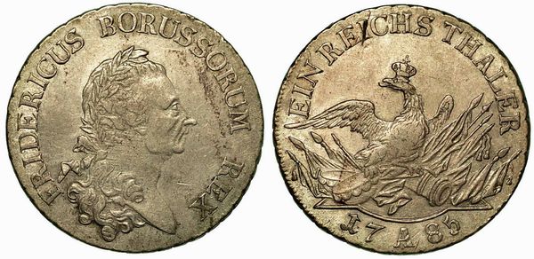 GERMANIA - PRUSSIA. Friedrich II, 1740-1786. Thaler 1785.  - Asta Numismatica - Associazione Nazionale - Case d'Asta italiane
