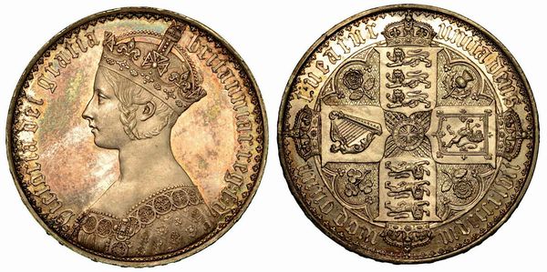 GRAN BRETAGNA. Victoria, 1837-1901. Crown 1847.  - Asta Numismatica - Associazione Nazionale - Case d'Asta italiane