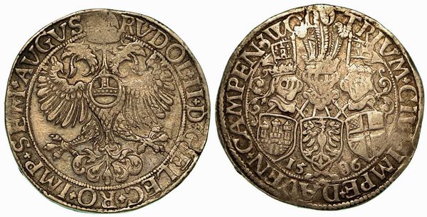 PAESI BASSI - CAMPEN. Rudolf II, 1576-1612. Thaler 1586.  - Asta Numismatica - Associazione Nazionale - Case d'Asta italiane