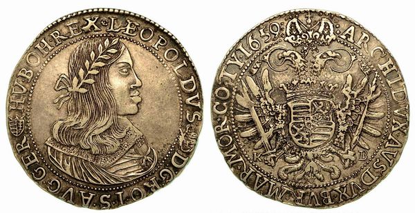 UNGHERIA. Leopold I, 1657-1705. Thaler 1659.  - Asta Numismatica - Associazione Nazionale - Case d'Asta italiane