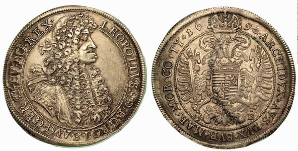 UNGHERIA. Leopold I, 1657-1705. Thaler 1690.  - Asta Numismatica - Associazione Nazionale - Case d'Asta italiane