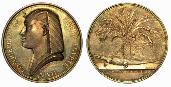 CONQUISTA DELL'ALTO EGITTO. Medaglia in argento anno VII (1799).  - Asta Numismatica - Associazione Nazionale - Case d'Asta italiane