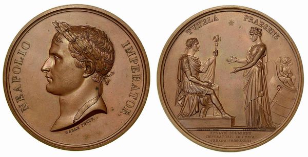 INCORONAZIONE DI NAPOLEONE A PARIGI. Medaglia in bronzo 1804.  - Asta Numismatica - Associazione Nazionale - Case d'Asta italiane
