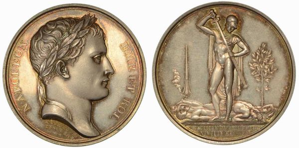 BATTAGLIA DI FRIEDLAND. Medaglia in argento 1807, Parigi.  - Asta Numismatica - Associazione Nazionale - Case d'Asta italiane