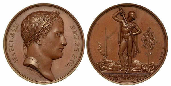 BATTAGLIA DI FRIEDLAND. Medaglia in bronzo 1807.  - Asta Numismatica - Associazione Nazionale - Case d'Asta italiane
