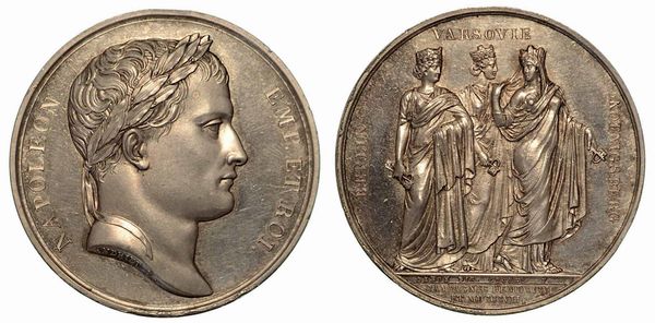 BATTAGLIA DI KOENIGSBERG. Medaglia in argento 1807.  - Asta Numismatica - Associazione Nazionale - Case d'Asta italiane
