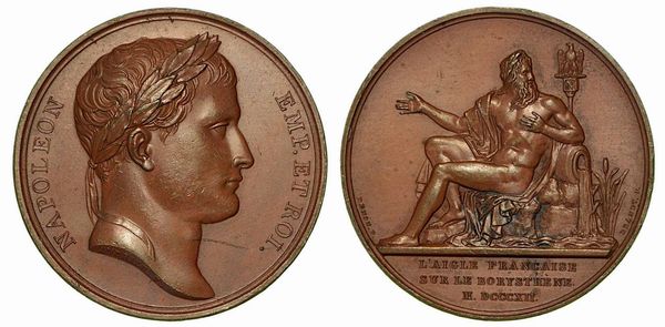 AQUILA FRANCESE SUL BORISTENO. Medaglia in bronzo 20 luglio 1812.  - Asta Numismatica - Associazione Nazionale - Case d'Asta italiane