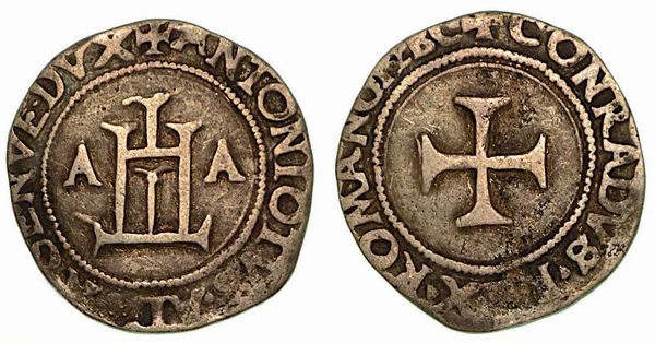 GENOVA. Antoniotto Adorno doge, 1522-1527. Testone.  - Asta Numismatica - Associazione Nazionale - Case d'Asta italiane