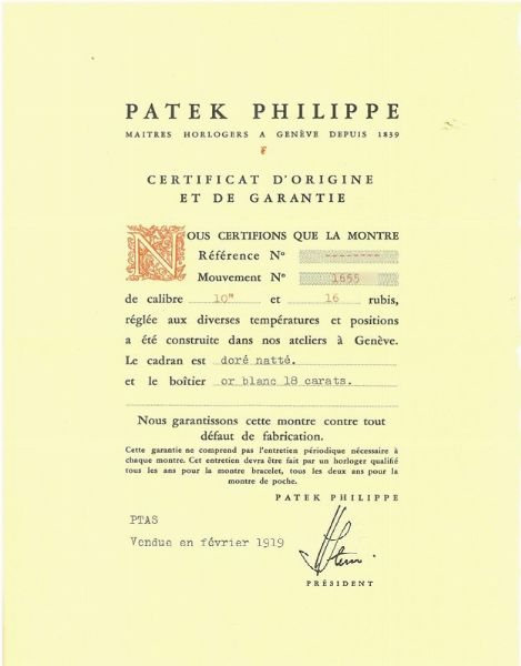 PATEK PHILIPPE OROLOGIO DA DONNA N. 1655XX ANNO 1919  - Asta ASTA A TEMPO | OROLOGI E PENNE - Associazione Nazionale - Case d'Asta italiane