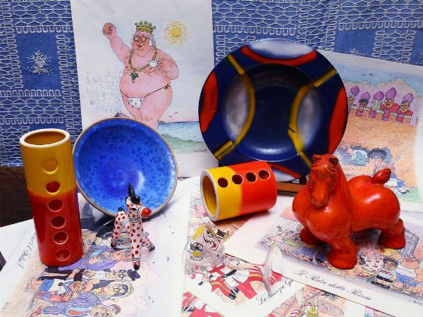 Lotto di ceramiche e curiosit  - Asta Stile toscano: curiosit da una residenza di campagna - Associazione Nazionale - Case d'Asta italiane