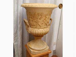 Grande vaso mediceo in terracotta di Signa  - Asta Stile toscano: curiosit da una residenza di campagna - Associazione Nazionale - Case d'Asta italiane