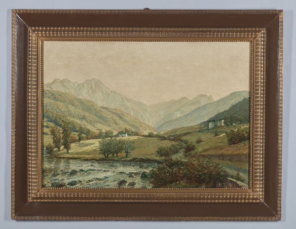 TOGNI EDOARDO (1884 - 1962) : Paesaggio montano.  - Asta Asta 339  Arte antica e del XIX secolo (online) - Associazione Nazionale - Case d'Asta italiane