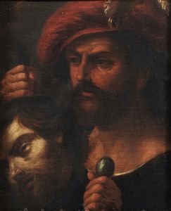 ARTISTA DEL XVII SECOLO - Sgherro con la testa del Battista.
