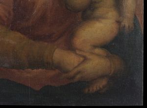 SEBASTIANO FILIPPI BASTIANINO (1532 - 1602) : Attribuito a. Madonna con il Bambino.  - Asta Asta 339  Arte antica e del XIX secolo (online) - Associazione Nazionale - Case d'Asta italiane