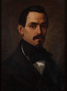 SALA ELISEO (1813 - 1879) - Ritratto di gentiluomo.