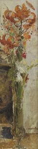 MONTI CESARE (1891 - 1959) : Natura morta di fiori.  - Asta Asta 339  Arte antica e del XIX secolo (online) - Associazione Nazionale - Case d'Asta italiane