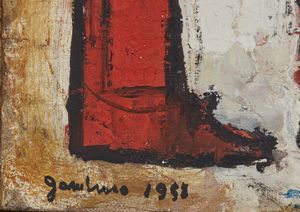 GAMBINO GIUSEPPE  (1928 - 1997) : Preti rossi.  - Asta Asta 339  Arte antica e del XIX secolo (online) - Associazione Nazionale - Case d'Asta italiane