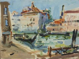 ROMAGNA  MIRO  (1927 - 2006) - Paesaggio veneziano.